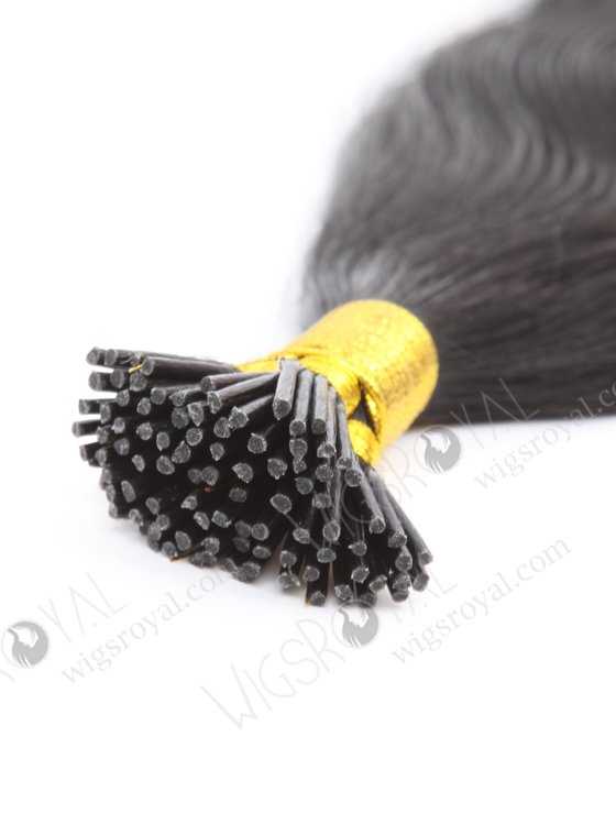 In Stock Indian Remy Hair 18" Straight 1# Color I Tip Hair Extensions CPH-001-22070
