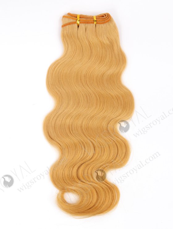 In Stock Brazilian Virgin Hair 16" Body Wave Yellow Color Machine Weft CSM-004-22093
