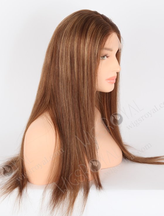Brown Highlight Color Brazilian Virgin Human Hair Lace Front Wig WR-CLF-036-22317