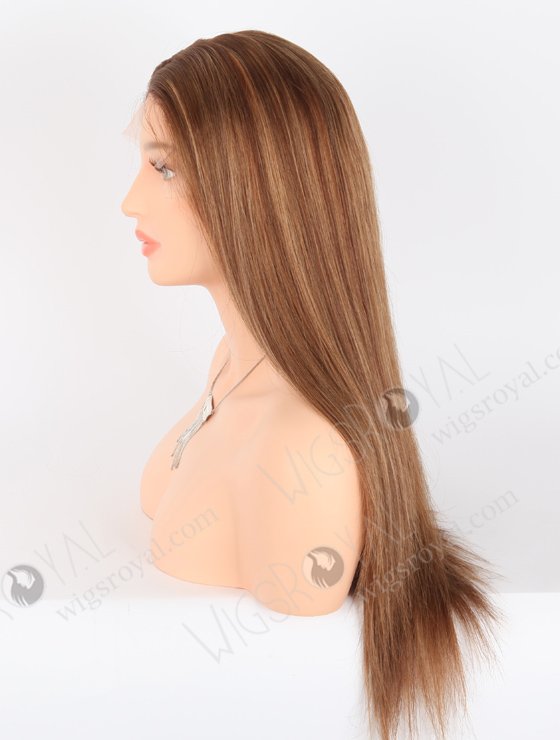 Brown Highlight Color Brazilian Virgin Human Hair Lace Front Wig WR-CLF-036-22321