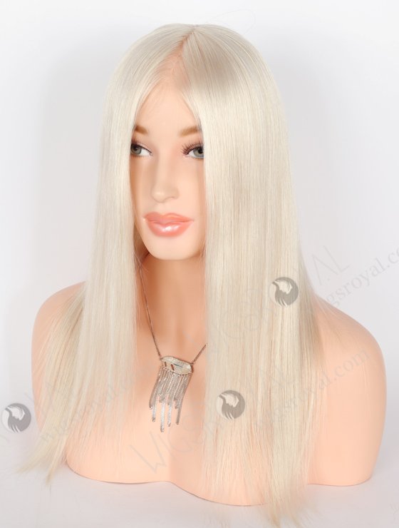 Attractive White Color Natural Mono Top Glueless Wigs GLM-08007-22385