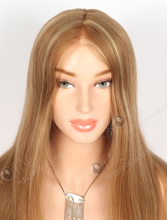 Straight Highlights Mono Top Glueless Wigs with Brown Roots GLM-08008-22456