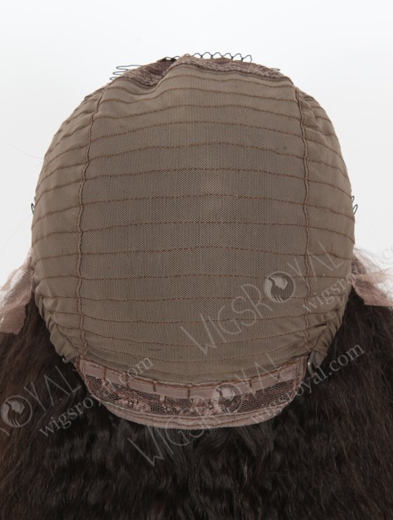In Stock Chinese Virgin Hair 18" Italian Yaki Natural Color Lace Front Wig CLFW-001-22481