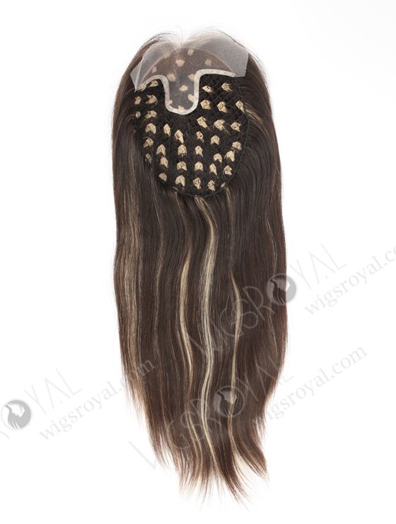 Luxury Quality Fish Net Hair Piece With Lace In Front Human Hair Toppers WR-TC-076-22527