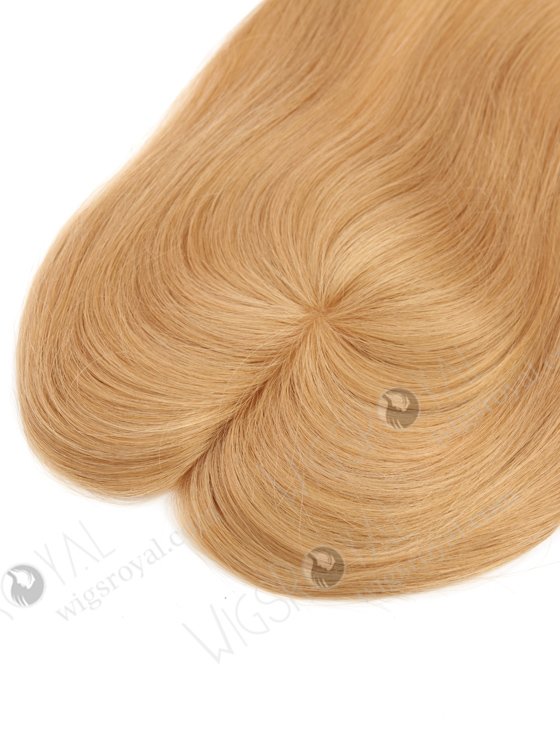 In Stock 2.75"*5.25" European Virgin Hair 16" Straight 18# Color Monofilament Hair Topper-125-22671