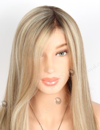 Face-Framing Highlight Hairline Monofilament Top Glueless Wig GLM-08003