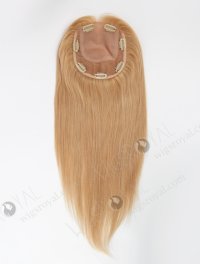 Blended Color Silky Straight Silk Topper European Human Hair  Topper-131