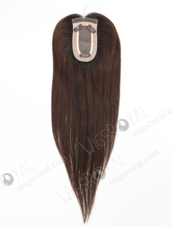 Afforadble Small Base Hair Toppers for Thinning Hair 16 Inch Black and Brown European Hair Topper-123-23329