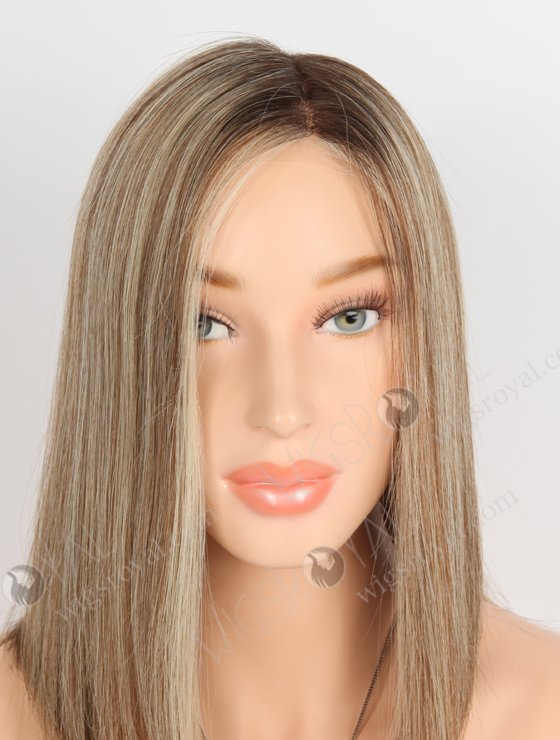 Face-Framing Highlight Hairline Bob Style Mono Top Glueless Wig GLM-08011-23486