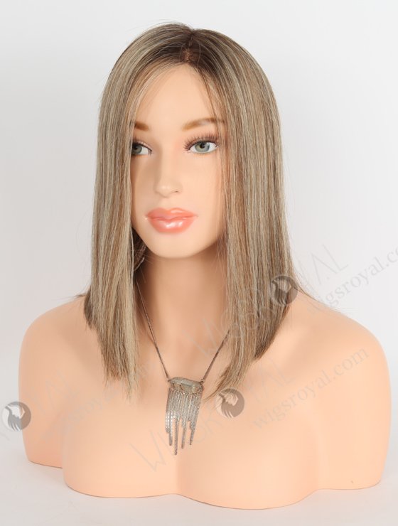 Face-Framing Highlight Hairline Bob Style Mono Top Glueless Wig GLM-08011-23488