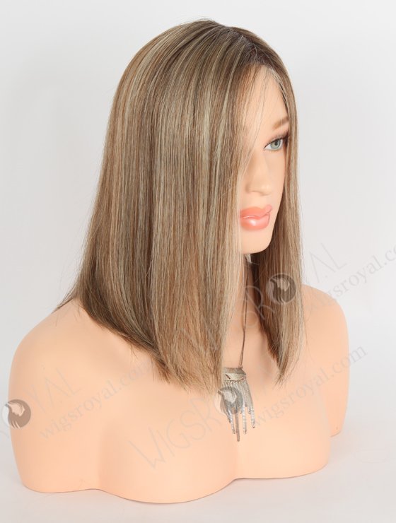 Face-Framing Highlight Hairline Bob Style Mono Top Glueless Wig GLM-08011-23491