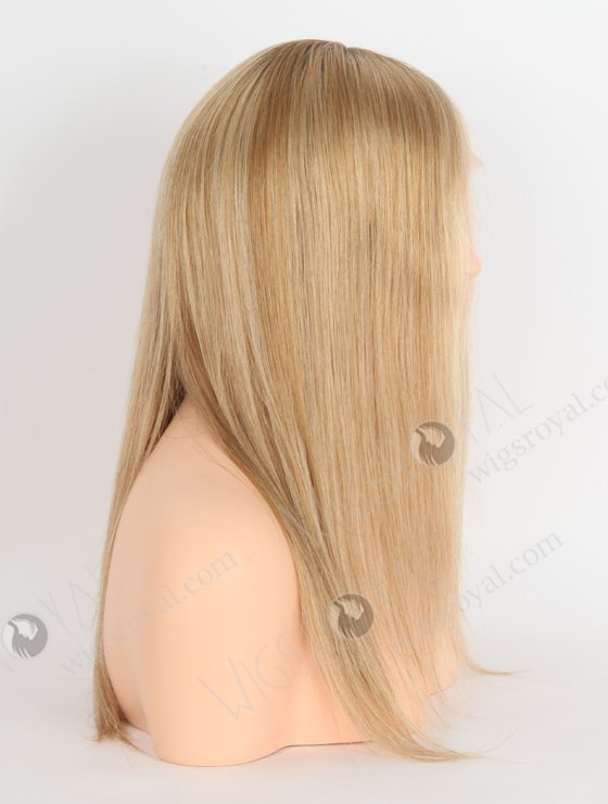 White Mixed With Brown Color Silky Straight Human Hair Gripper Wigs GRP-08005-23406