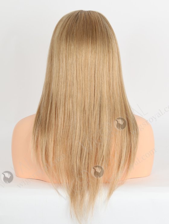 White Mixed With Brown Color Silky Straight Human Hair Gripper Wigs GRP-08005-23407