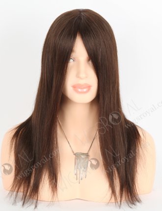 Medical Wigs for Alopecia Premium Quality Human Hair 16 Inch Brown Color GRP-08013