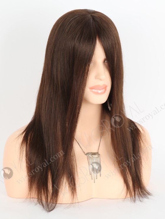 Medical Wigs for Alopecia Premium Quality Human Hair 16 Inch Brown Color GRP-08013-23469