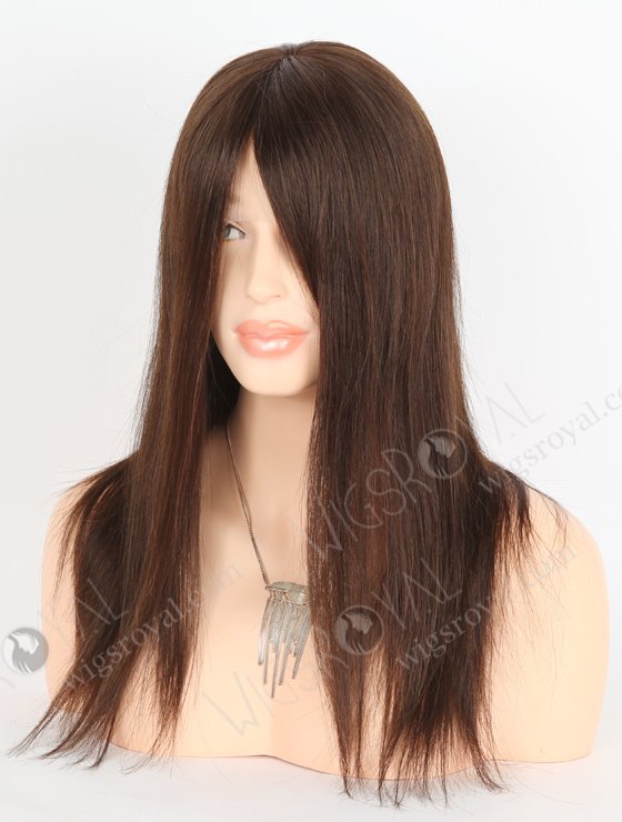 Medical Wigs for Alopecia Premium Quality Human Hair 16 Inch Brown Color GRP-08013-23468