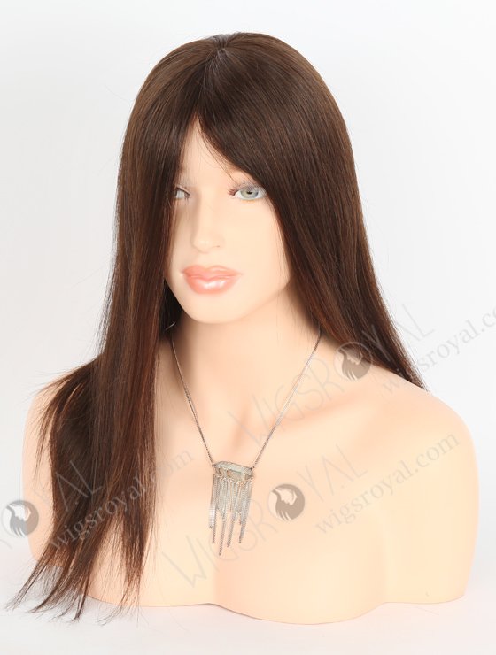 Medical Wigs for Alopecia Premium Quality Human Hair 16 Inch Brown Color GRP-08013-23471