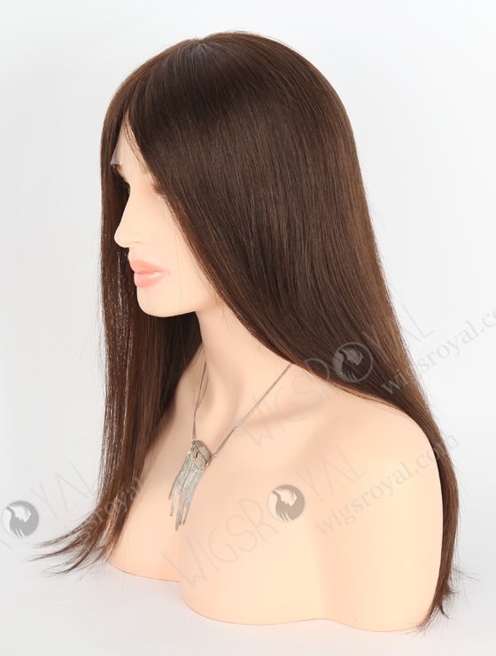 Medical Wigs for Alopecia Premium Quality Human Hair 16 Inch Brown Color GRP-08013-23470