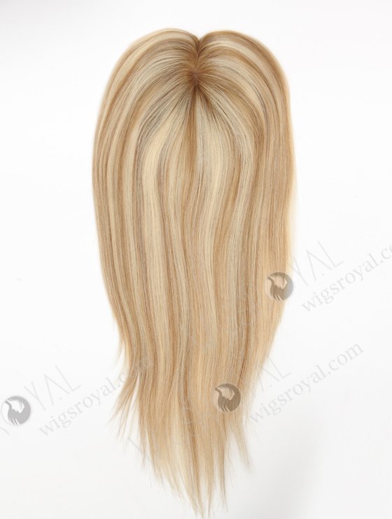 In Stock 5.5"*6.5" European Virgin Hair 16" Straight T8/60#/8# Silk Top Hair Topper-137-23532