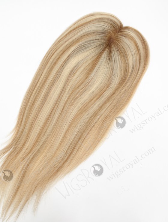 In Stock 5.5"*6.5" European Virgin Hair 16" Straight T8/60#/8# Silk Top Hair Topper-137-23531