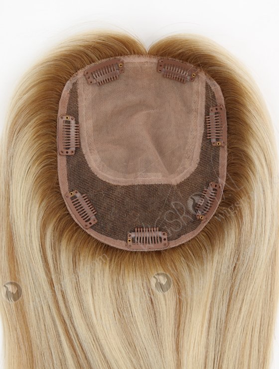 In Stock 5.5"*6.5" European Virgin Hair 16" Straight T8/60#/8# Silk Top Hair Topper-137-23534