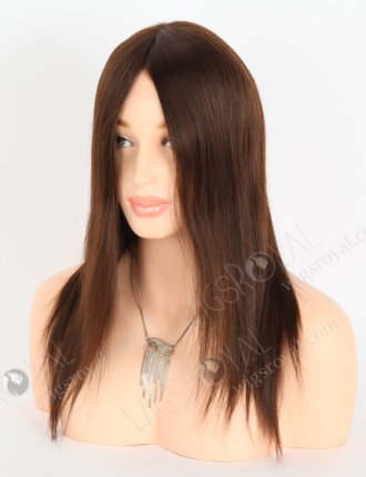 Best Medical Wigs for Alopecia and Cancer Patients 14 Inch Brown European Hair GRP-08012