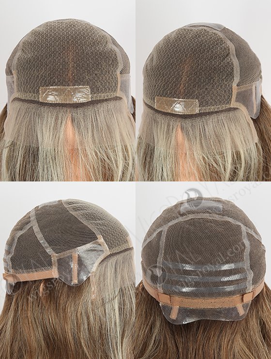 Factory Outlet High Quality Balayage Color European Human Hair Gripper Wigs For Alopecia WR-GR-013-23679