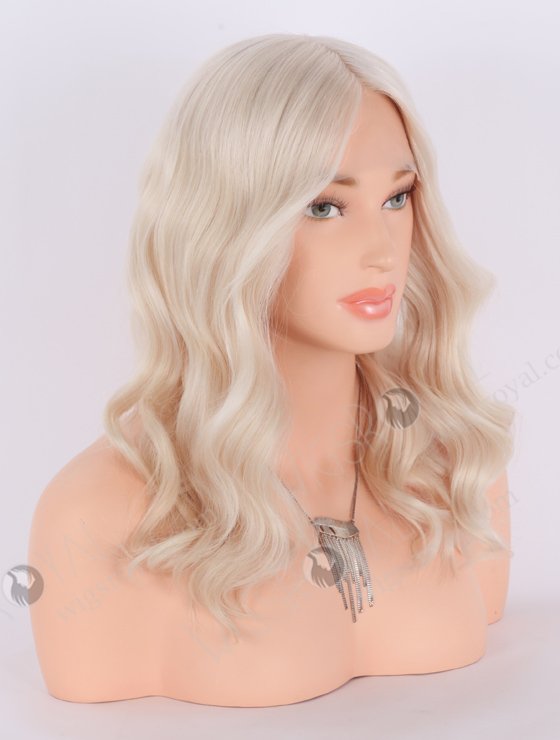 All One Length Beach Wave White Color Silk Top Wig GRD-08009-23639