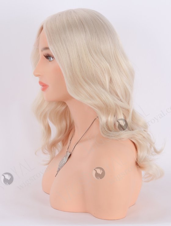 All One Length Beach Wave White Color Silk Top Wig GRD-08009-23642