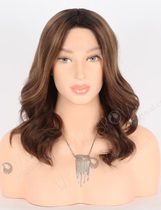 Excellent Highlights Color Grandeur Wig With Darkest Brown Roots GRD-08007