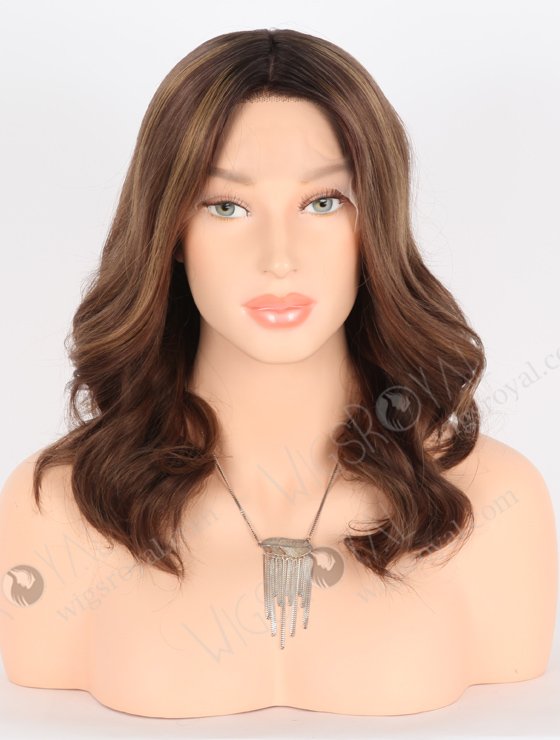 Excellent Highlights Color Grandeur Wig With Darkest Brown Roots GRD-08007-23616