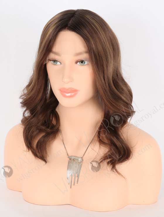 Excellent Highlights Color Grandeur Wig With Darkest Brown Roots GRD-08007-23620