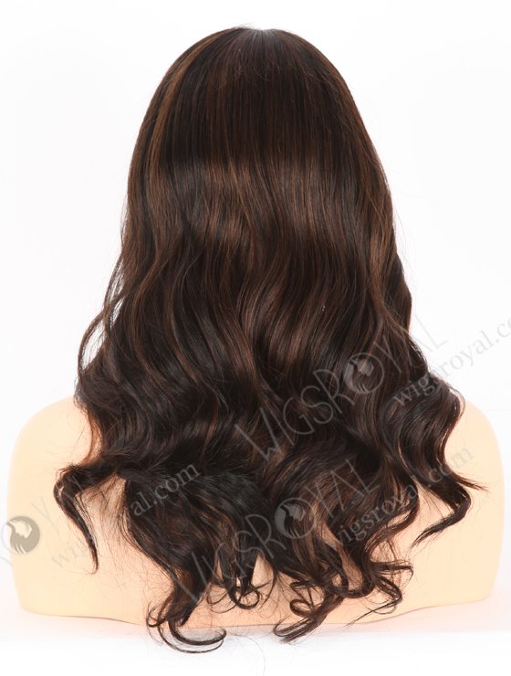 In Stock European Virgin Hair 16" All One Length Beach Wave 3/1# Highlights, Roots 1# Color Grandeur Wig GRD-08008-23633