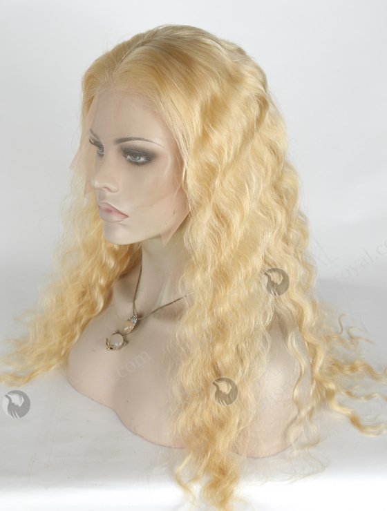 Cheap Lace Front Wig | Blonde Human Hair Wig WR-CLF-017-24201