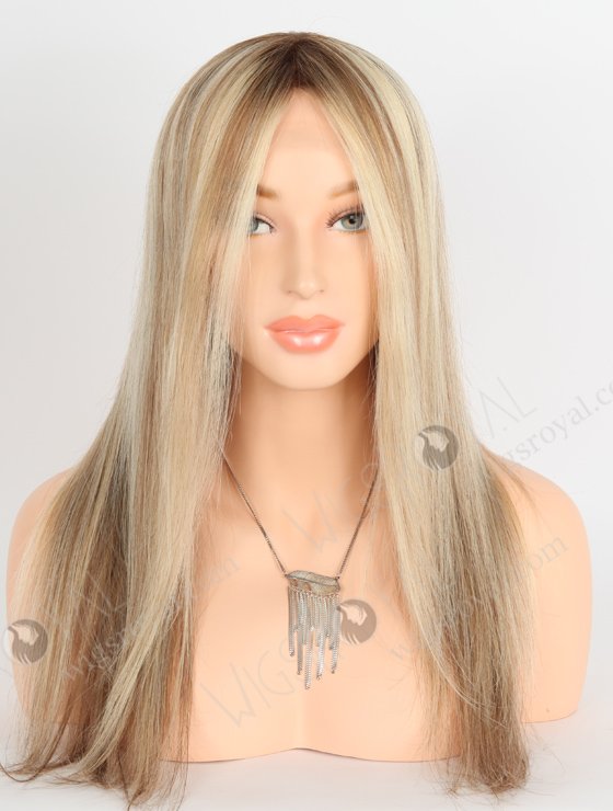 European Human Hair 60/9/27#,Roots 4# Color Gripper Wig WR-GR-013-24241