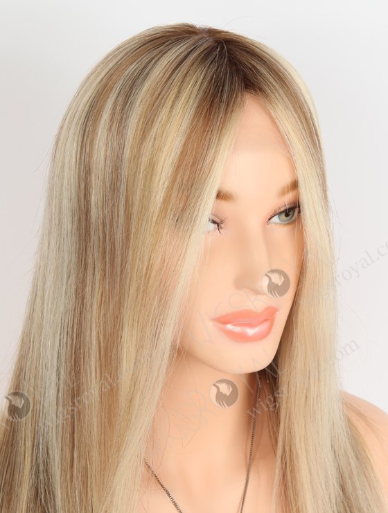 European Human Hair 60/9/27#,Roots 4# Color Gripper Wig WR-GR-013-24244