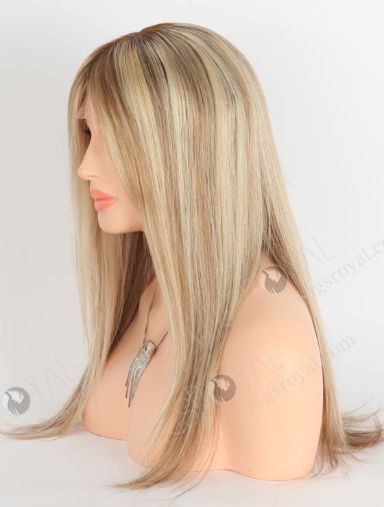 Factory Outlet High Quality Balayage Color European Human Hair Gripper Wigs For Alopecia WR-GR-013-24245