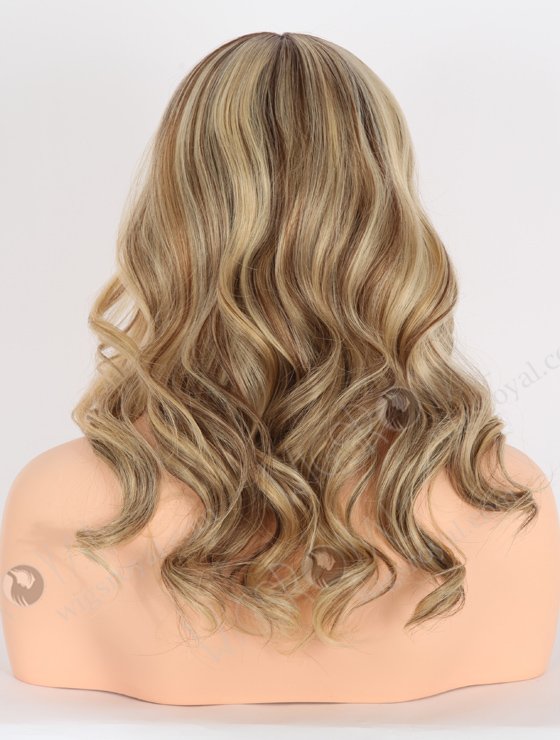 Double Draw European Human Hair Beach Wave Silk Top Lace Wig For Women WR-ST-058-24320