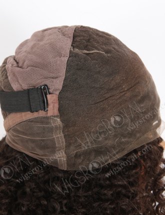 Natural Color Close To Brown Kinky Curly Human Hair With Wide Elastic Band WR-LW-135