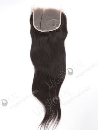 In Stock Indian Remy Hair 18" Straight Natural Color Top Closure STC-411