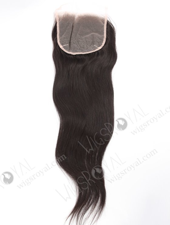 In Stock Indian Remy Hair 18" Straight Natural Color Top Closure STC-411