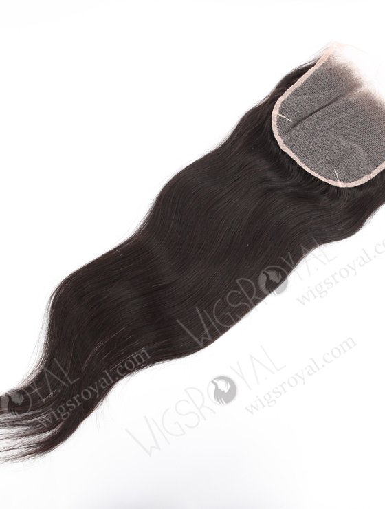 In Stock Indian Remy Hair 18" Straight Natural Color Top Closure STC-411-24782