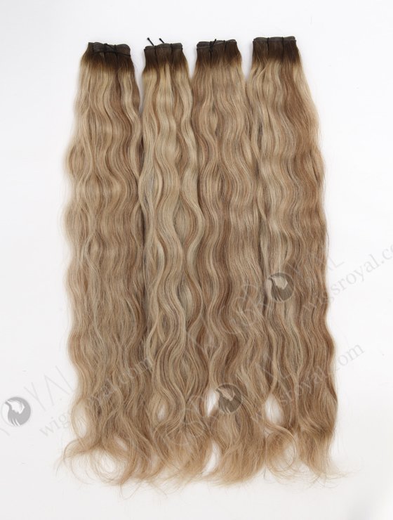 Highlight Color European Human Hair Invisible Genius Wefts WR-GW-020-24886