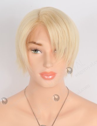 Short Pixie Cut Lace Front Wigs Blonde 613  European Virgin Hair WR-CLF-053