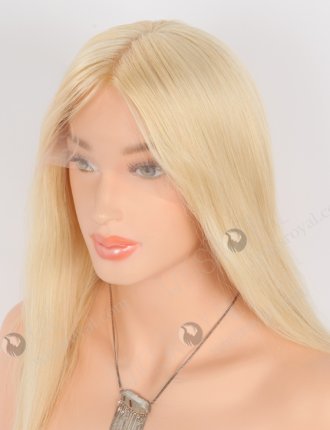 Buy Wigs Online Short Blonde 613 Undetectable Lace Wigs for Caucasian | In Stock European Virgin Hair 14" Straight 613# Color Lace Front Silk Top Glueless Wig GLL-08041