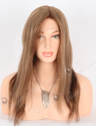 Pretty Brown Wigs for Small Heads Perfect Hairline | In Stock European Virgin Hair 16" Straight 9# Color Lace Front Silk Top Glueless Wig GLL-08044