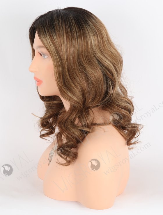 Trend Brown Highlight Balayage Color Rene Lace Front Wig RLF-08016-25518