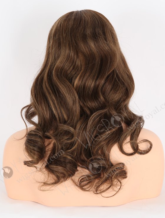 In Stock European Virgin Hair 16" Beach Wave 3# With T3/8# Highlights Color Lace Front Wig RLF-08024-25554