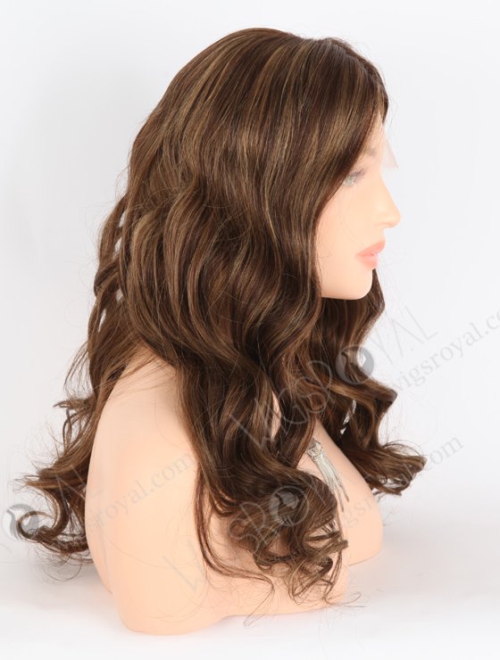 In Stock European Virgin Hair 20" Beach Wave 3# With T3/8# Highlights Color Lace Front Wig RLF-08035-25631