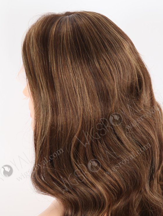 In Stock European Virgin Hair 20" Beach Wave 3# With T3/8# Highlights Color Lace Front Wig RLF-08035-25627